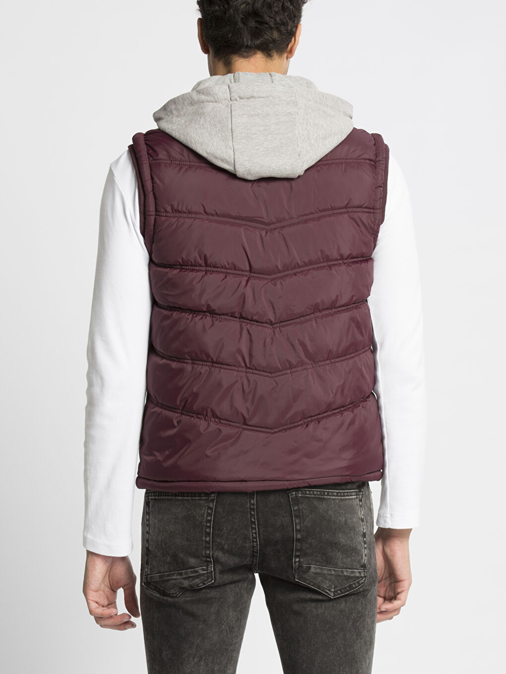 Gilet ROUGE BORDEAUX Homme-2