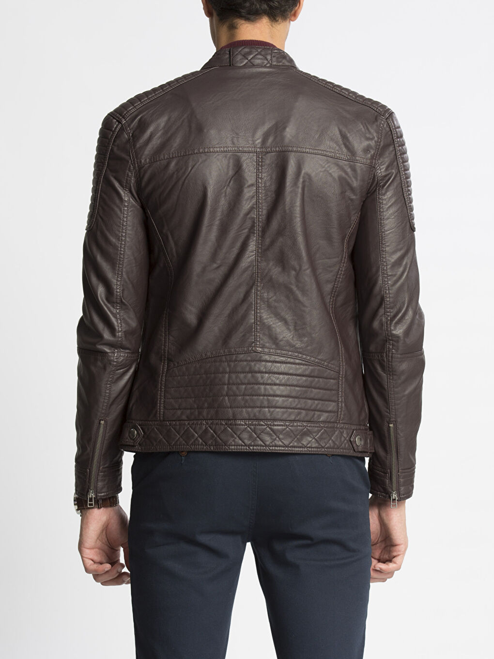 Bordo Melanj Şişme Mont-1