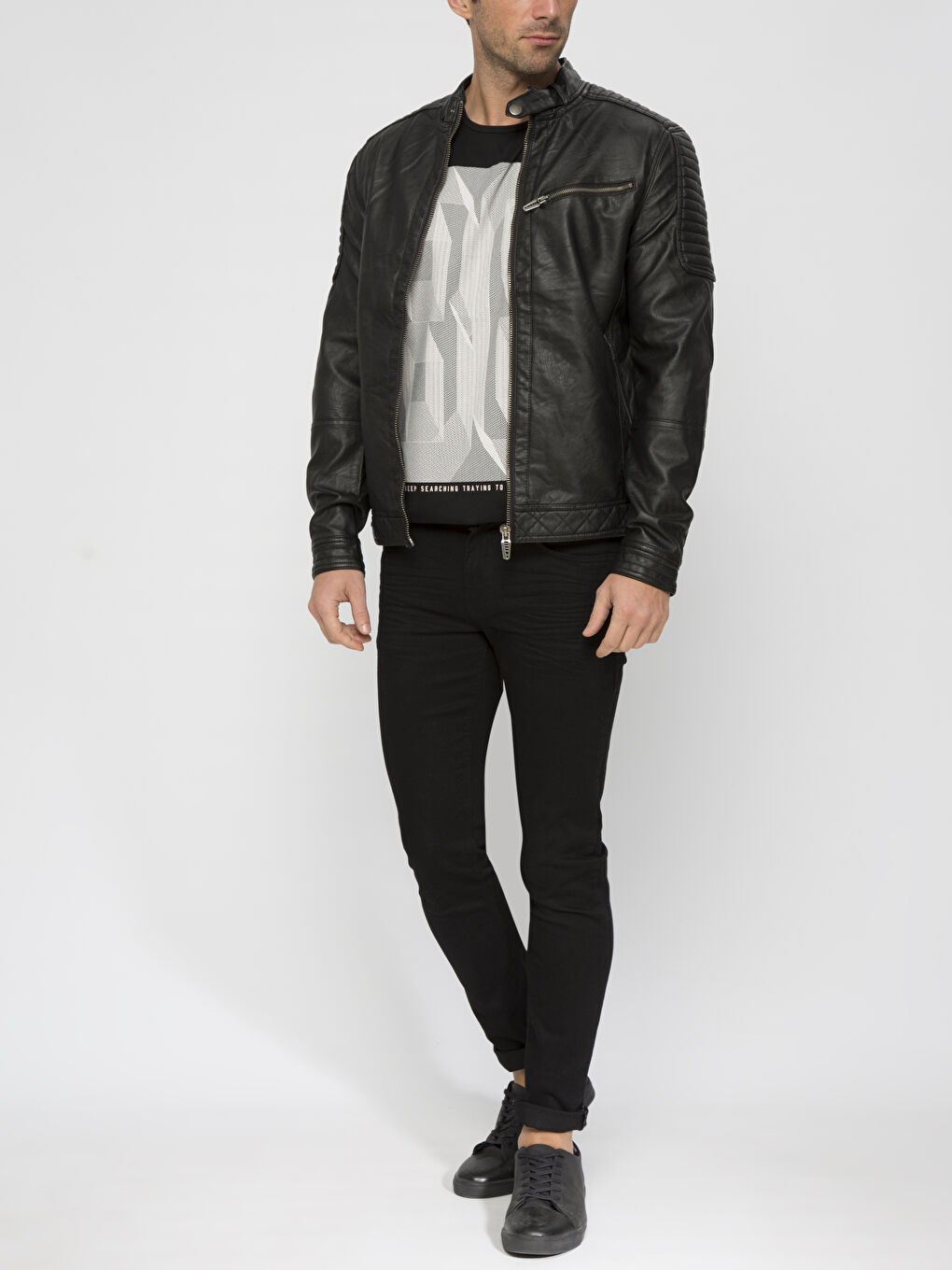 Siyah Şişme Mont-3