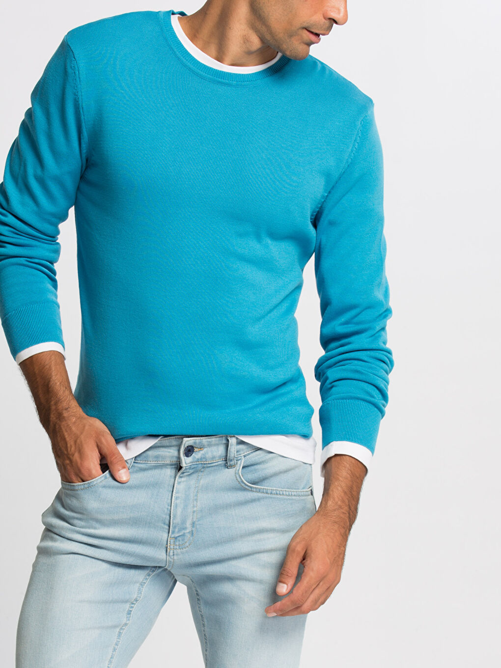 Man TURQUOISE Sweater