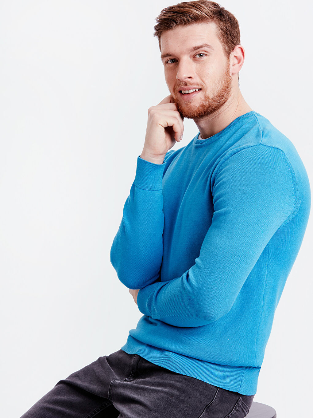 Man BLUE Sweater