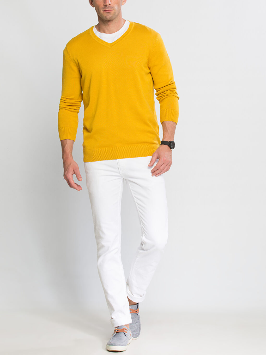 Pull-over JAUNE Homme-2
