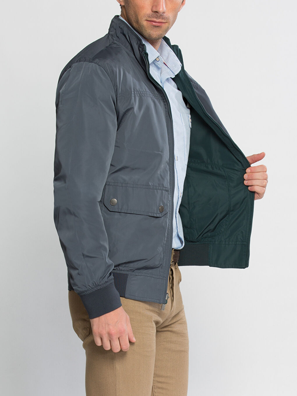Manteau VERT Homme-2
