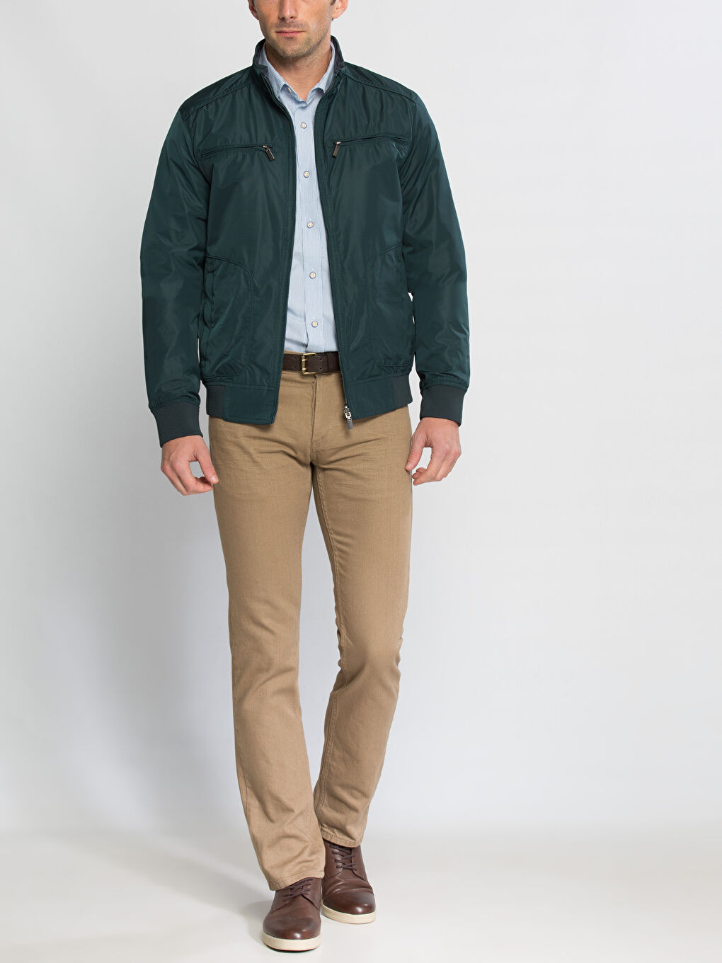Manteau VERT Homme-5