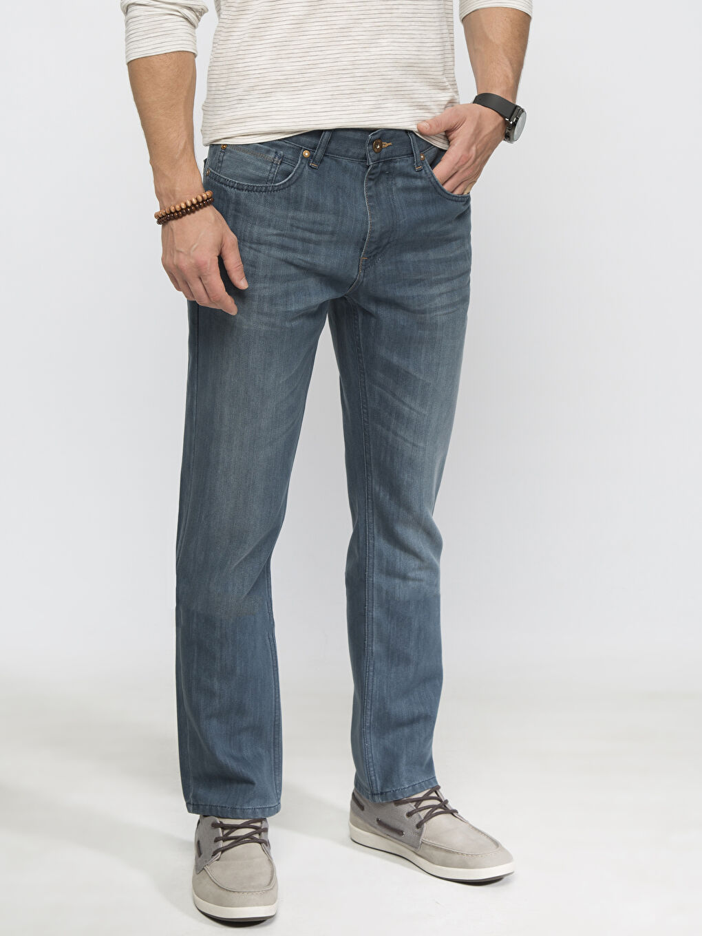 Açık İndigo Rodeo Jean Pantolon