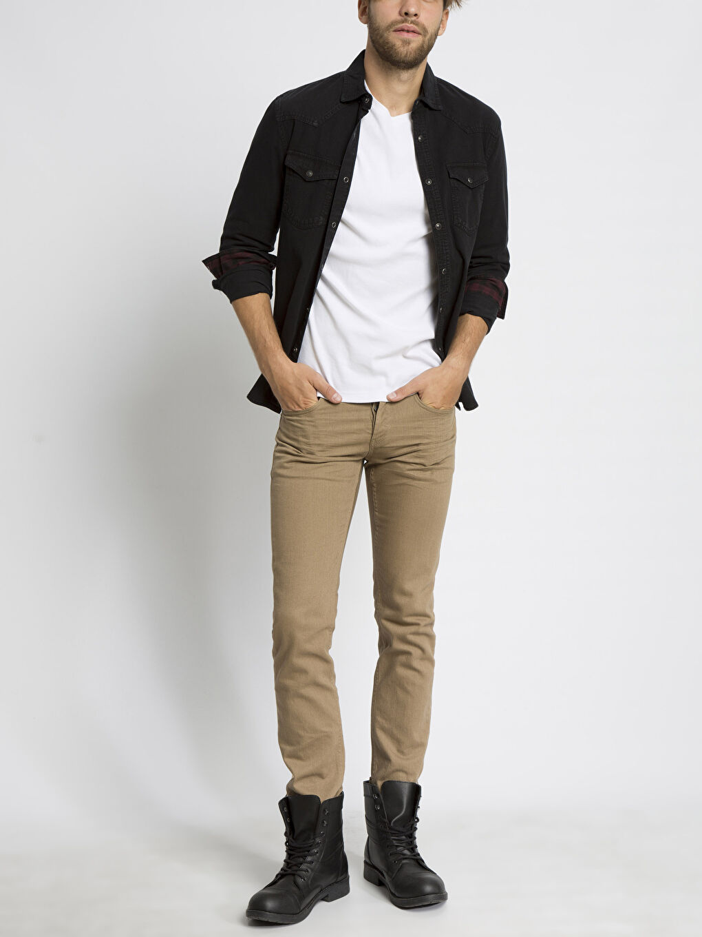 Man BLACK Denim Shirt-2
