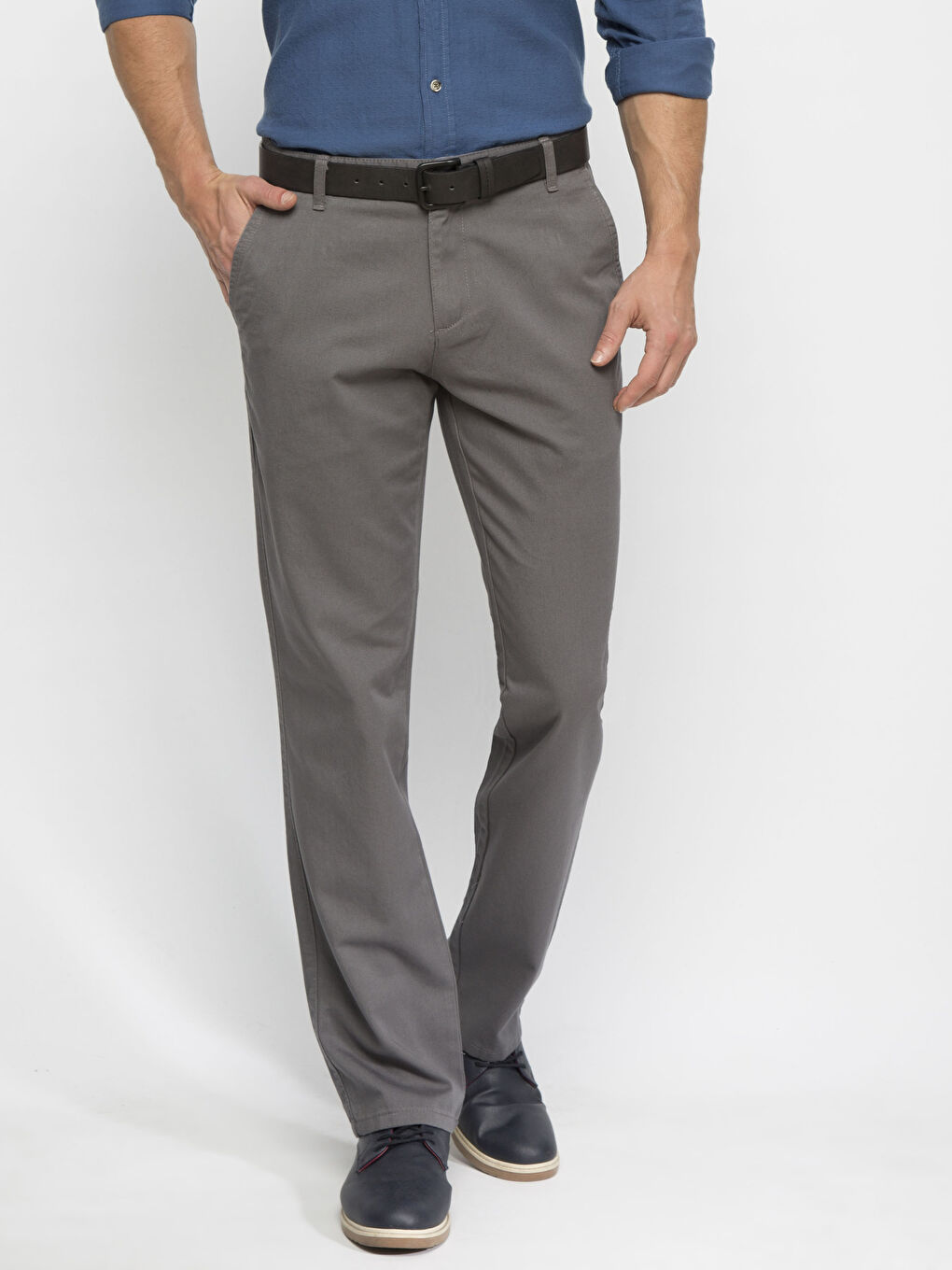 Pantalon chino GRIS Homme