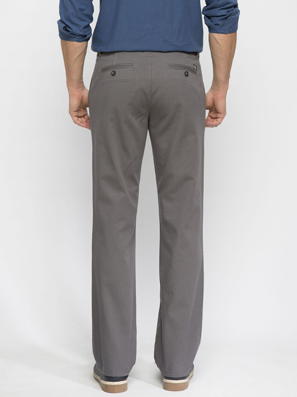 Pantalon chino GRIS Homme-1