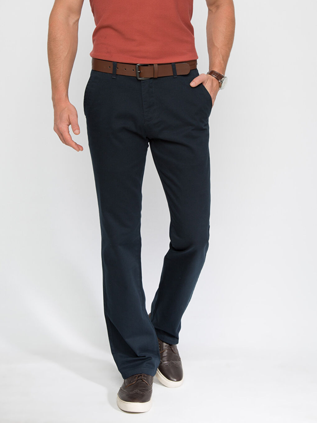 Pantalon chino MARINE Homme