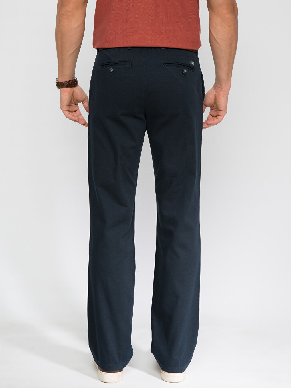 Pantalon chino MARINE Homme-1