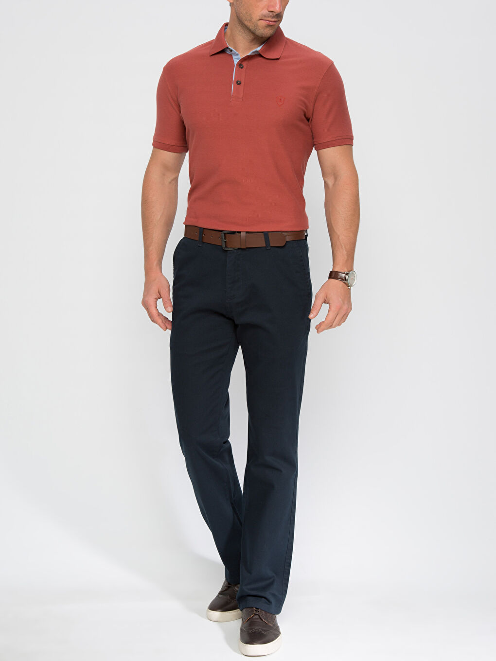 Pantalon chino MARINE Homme-2