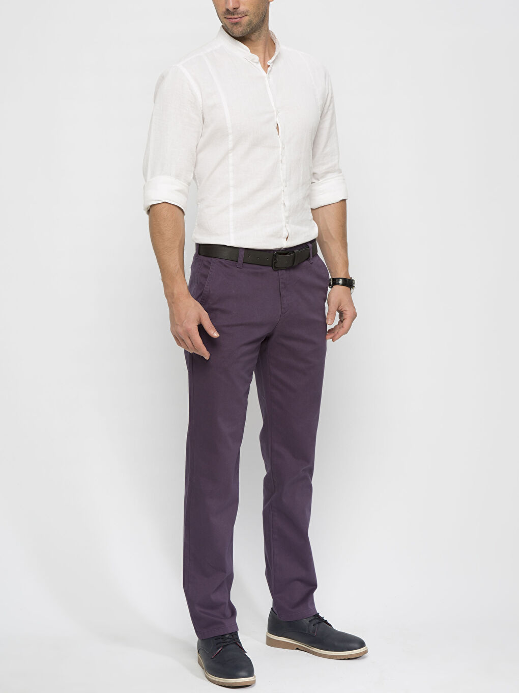Pantalon chino VIOLET Homme-2