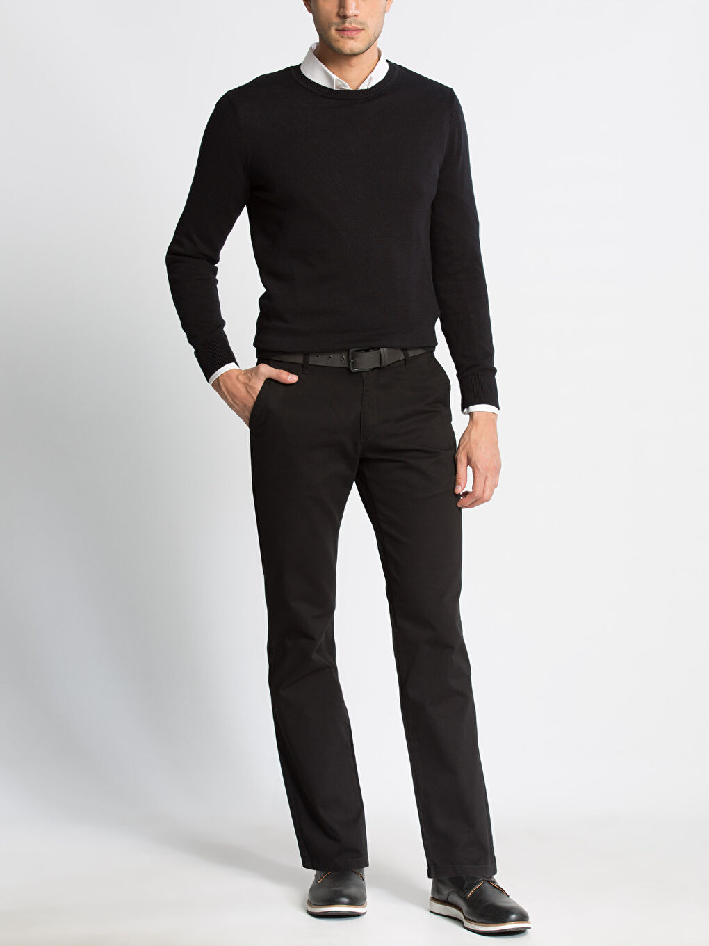 Man BLACK Chino Trousers -6K1281Z8-G99