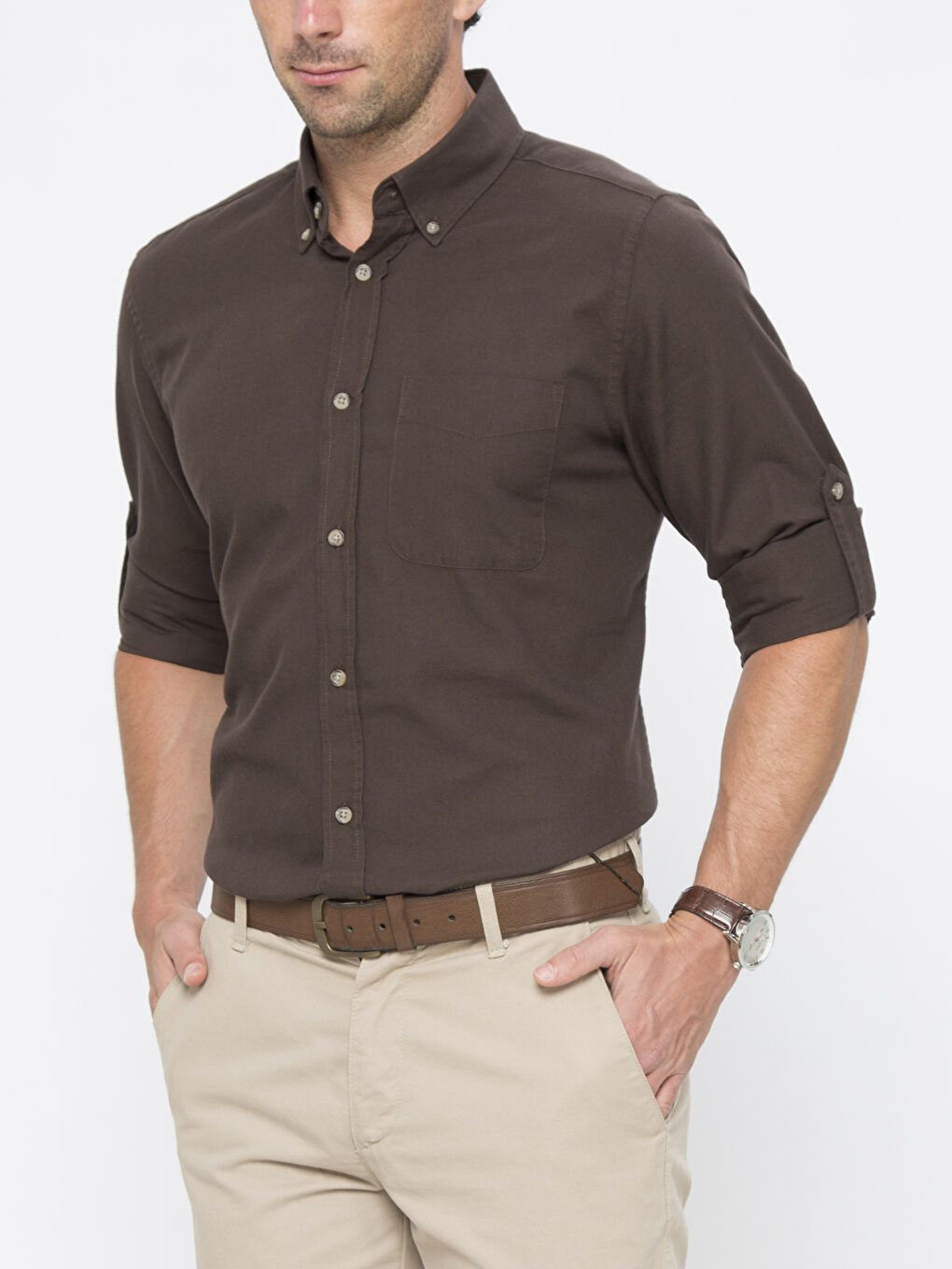 Man BROWN Shirt