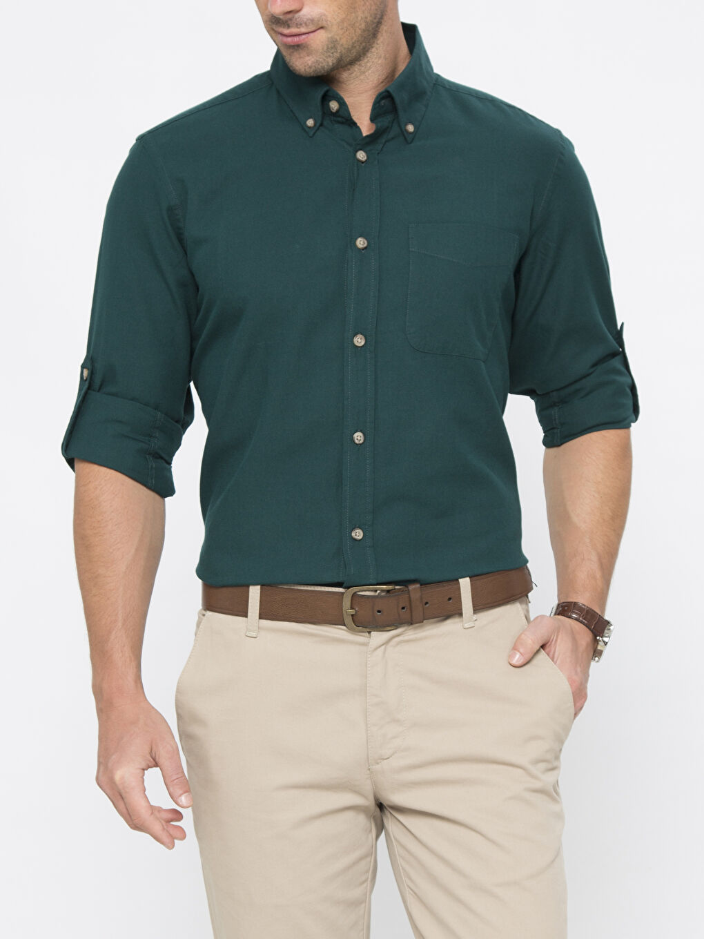 قميص اخضر رجال