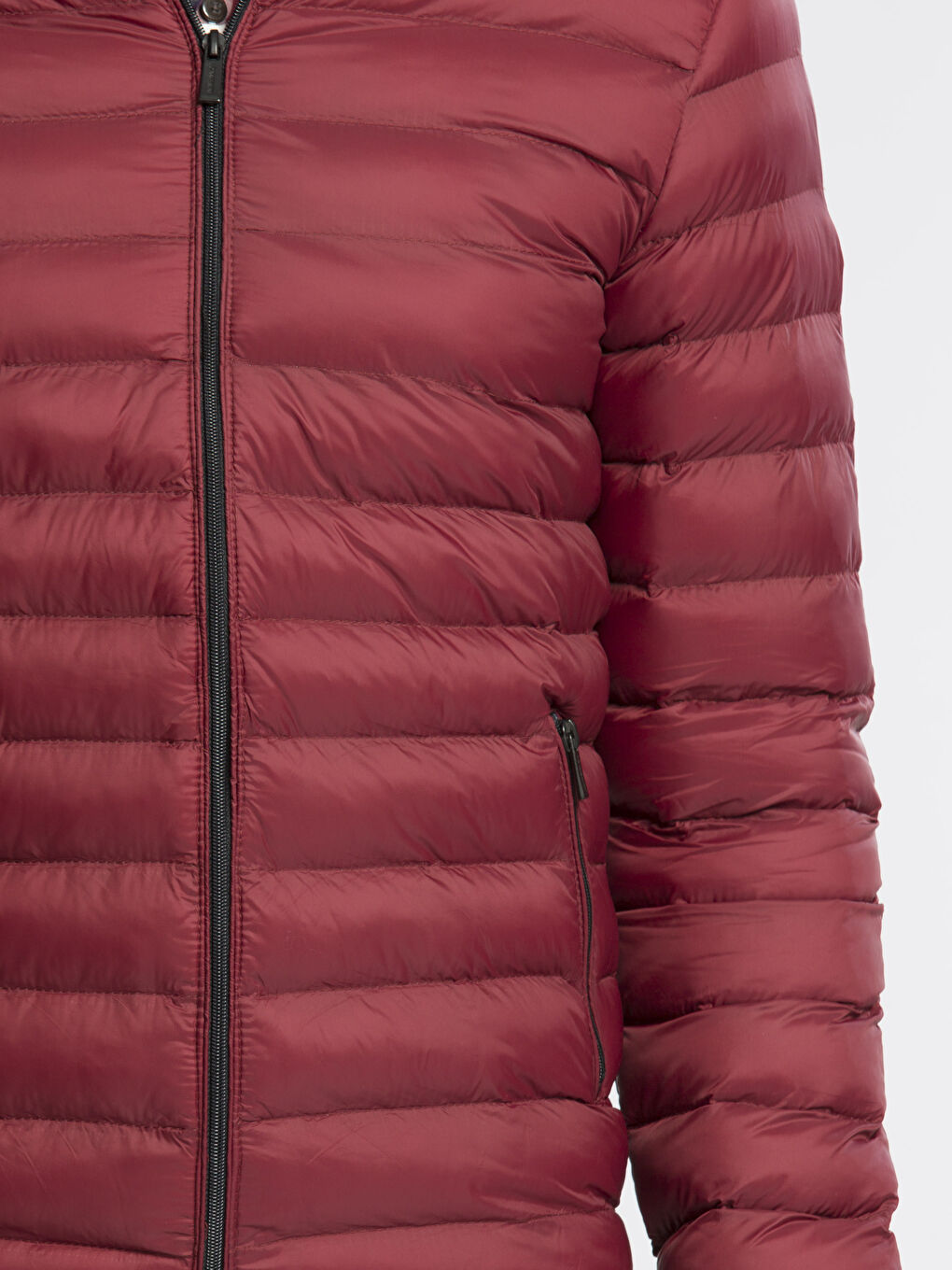 Koyu Kırmızı Şişme Mont-3