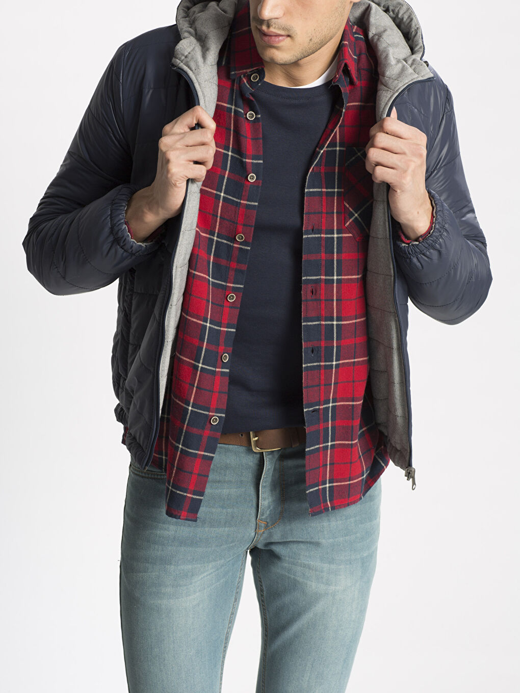 Man INDIGO Puffer Coat
