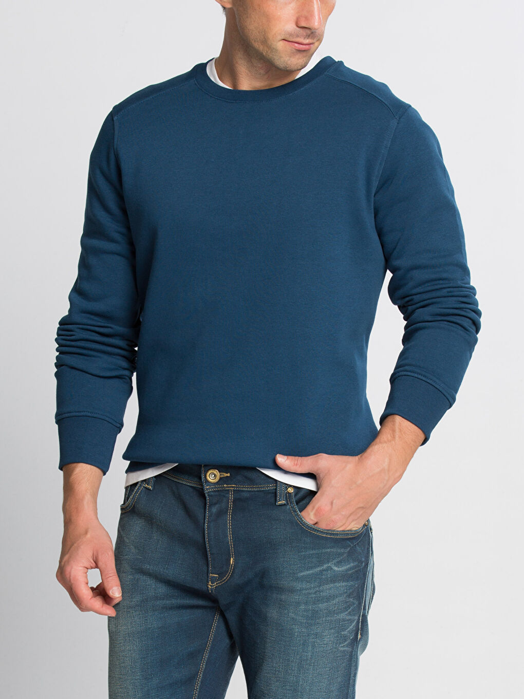 Lacivert Küllü Mavi Sweatshirt