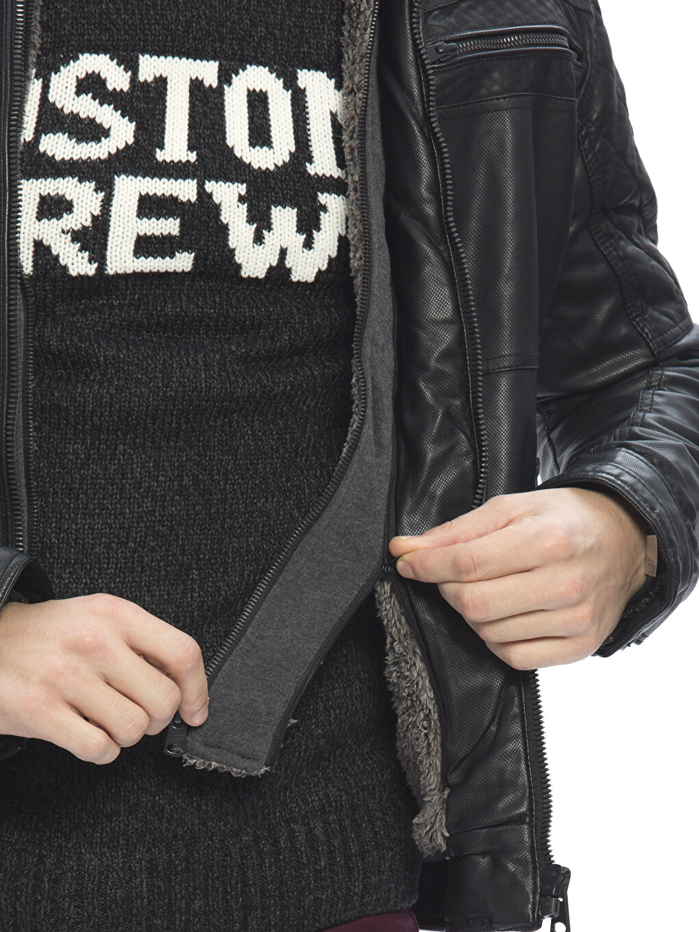 Heavy Short Coat with Hood-4