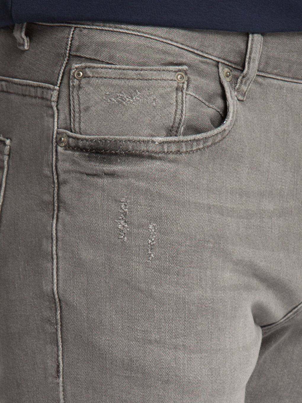 Gri Rodeo Jean Pantolon-3