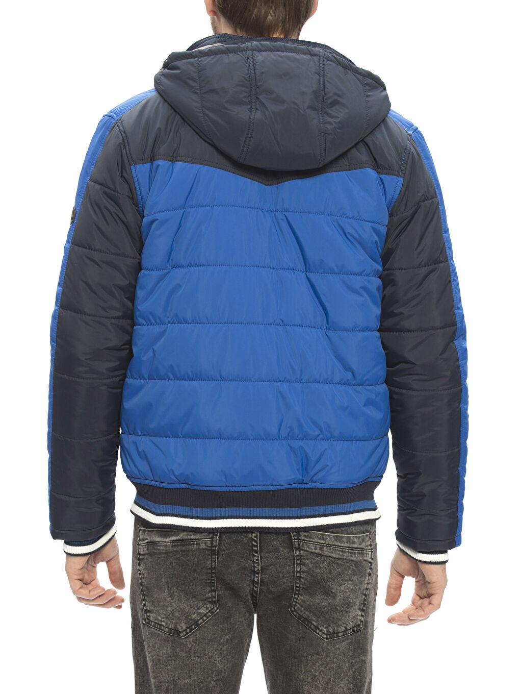 Mavi Mavı Şişme Mont-2