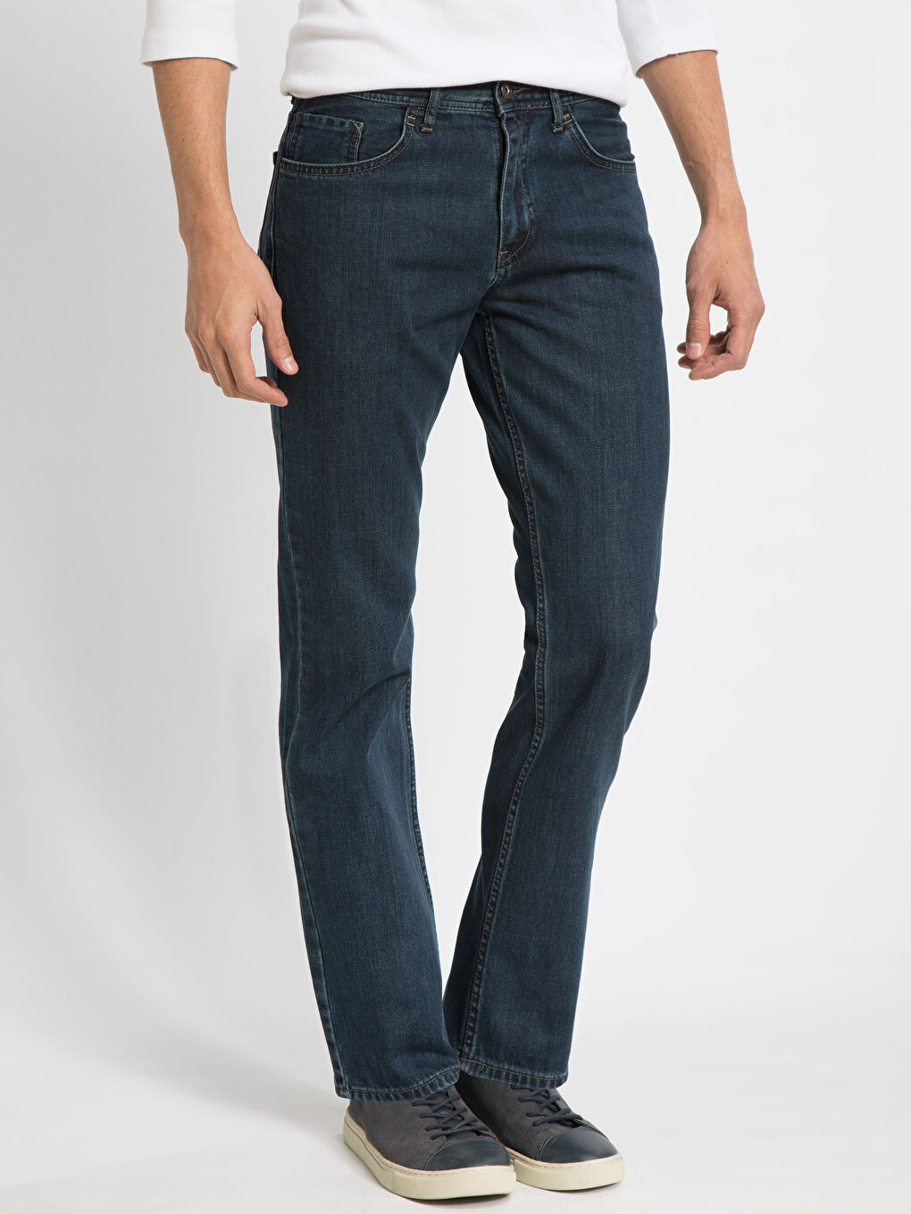 Orta İndigo Rodeo Jean Pantolon