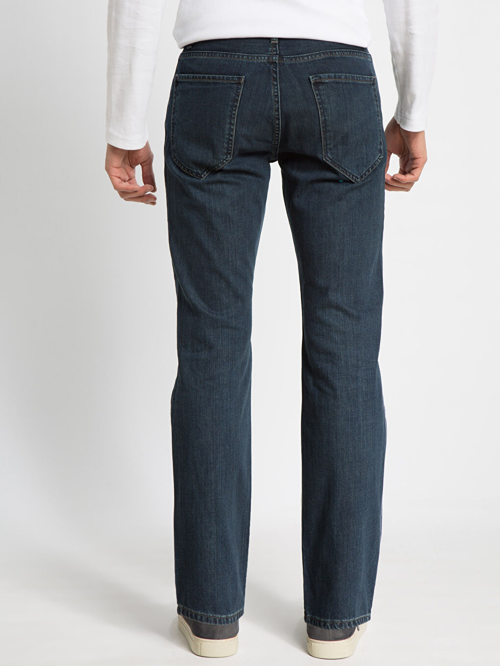 Orta İndigo Rodeo Jean Pantolon-1