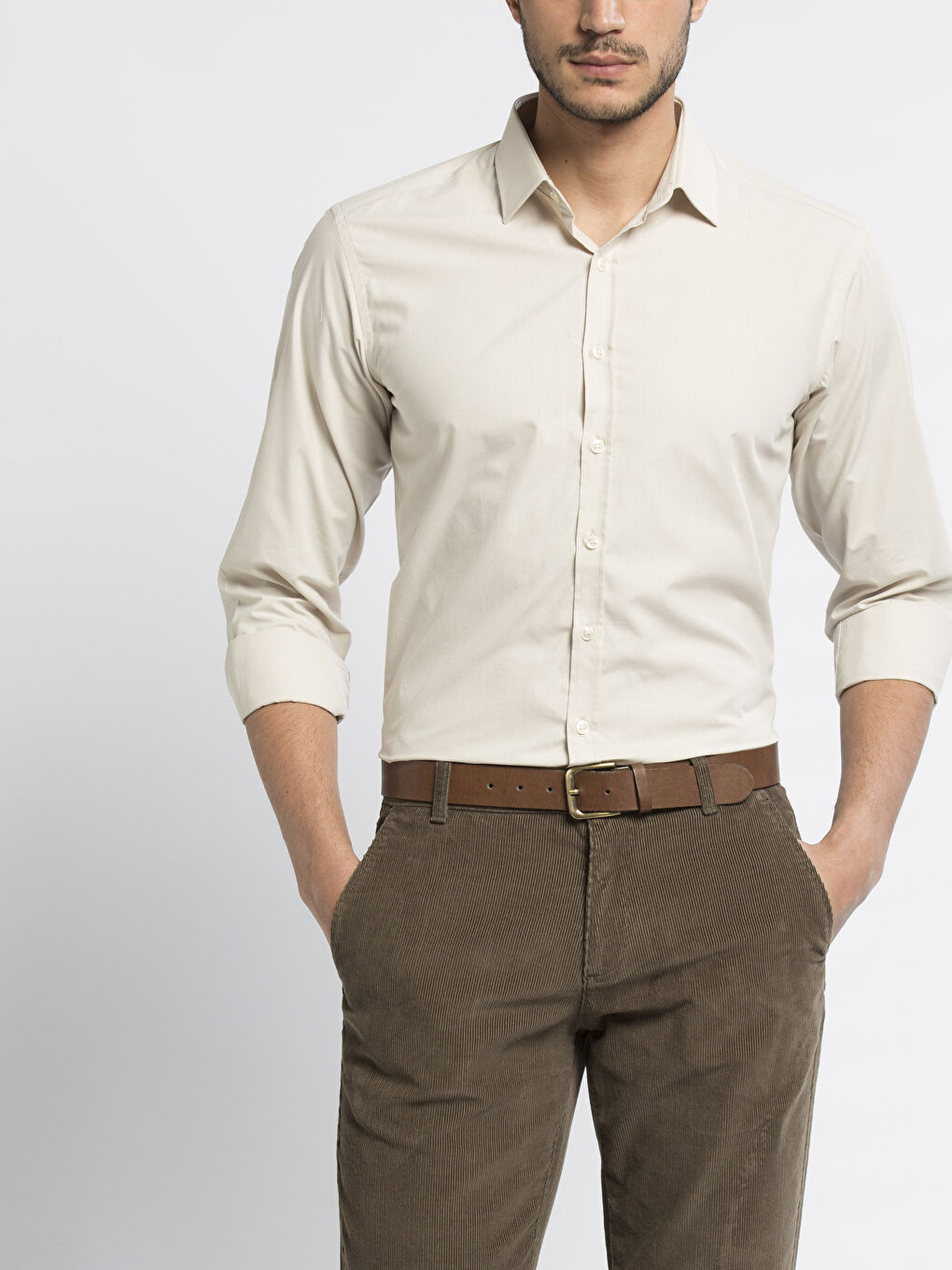 Chemise BEIGE Homme