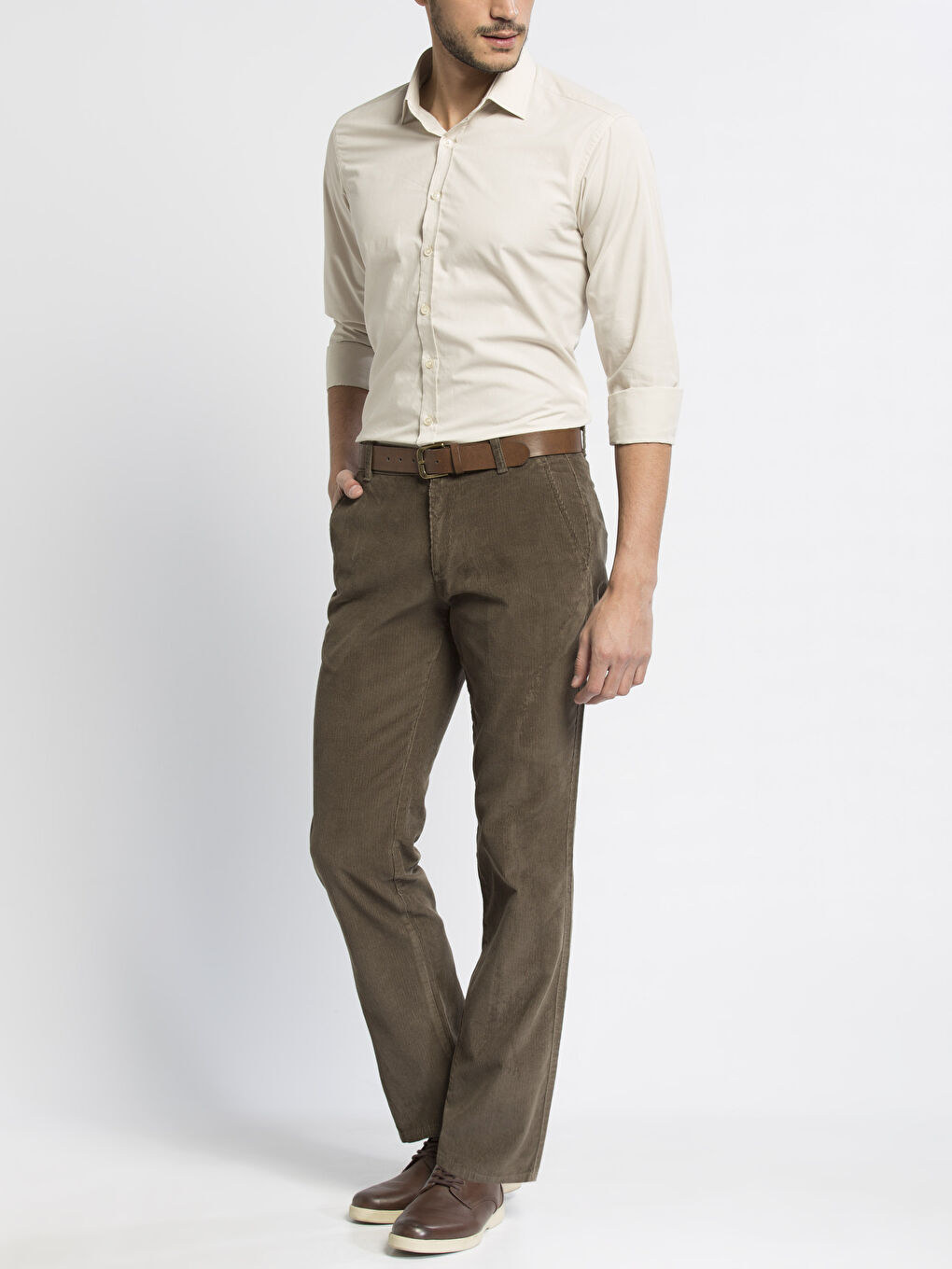 Chemise BEIGE Homme-2