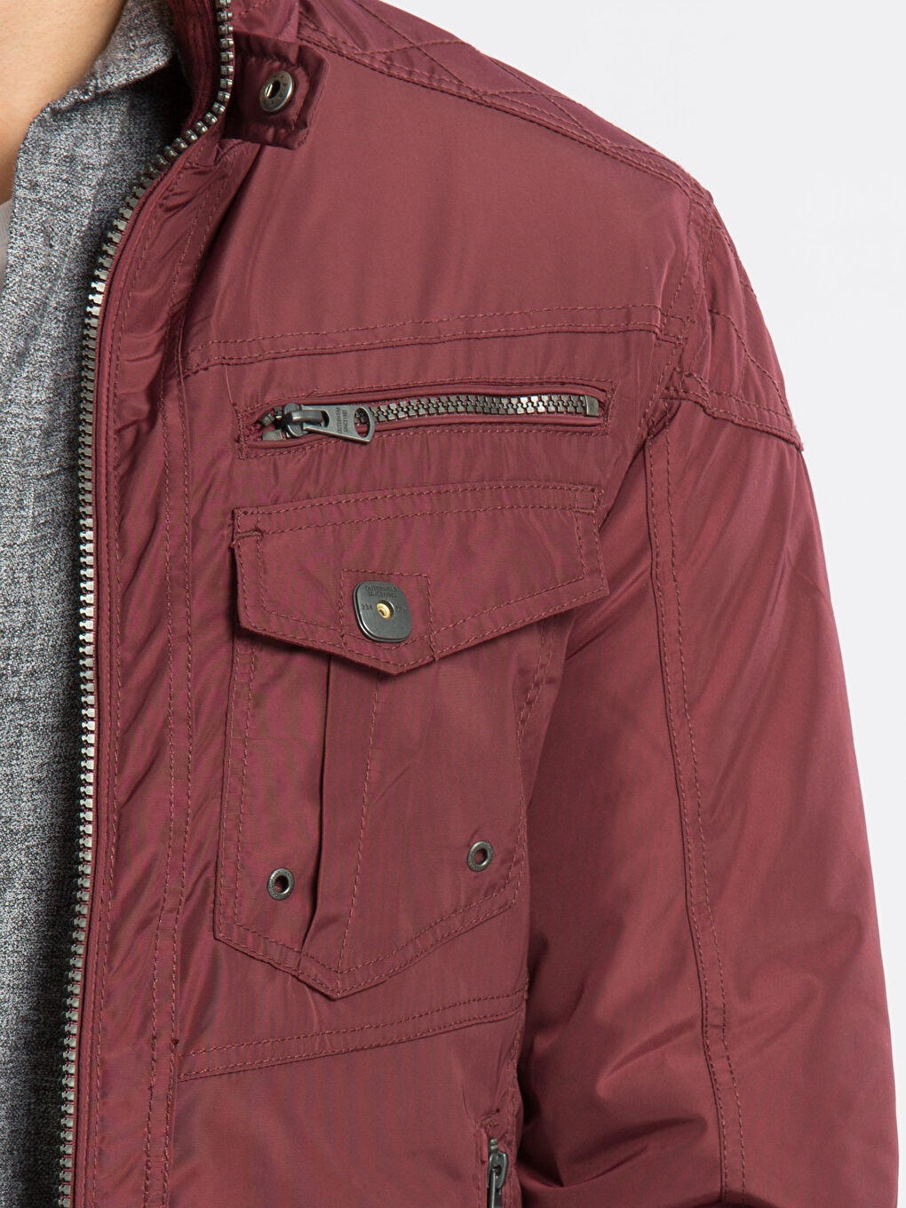 Bordo Şişme Mont-4