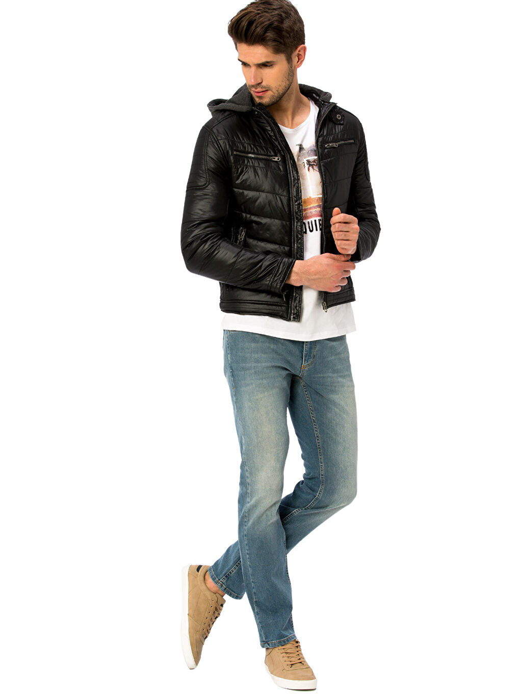 ドナルドのみ　専用 XSIDE Man BLACK Puffer Coat -6K2796Z8-CVL - LC Waikiki