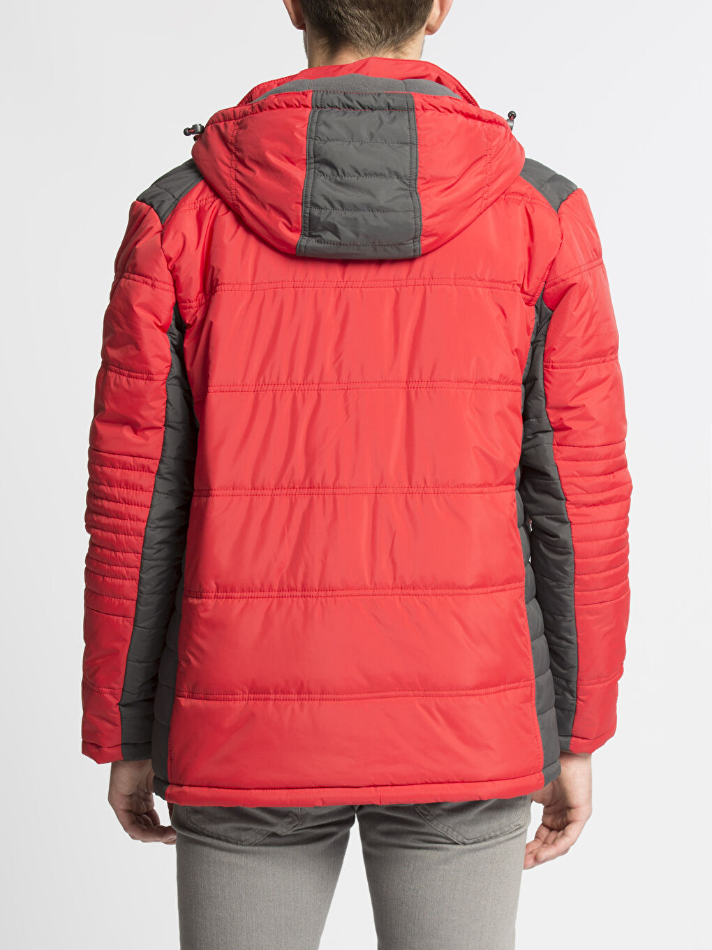 Man RED Puffer Coat-2