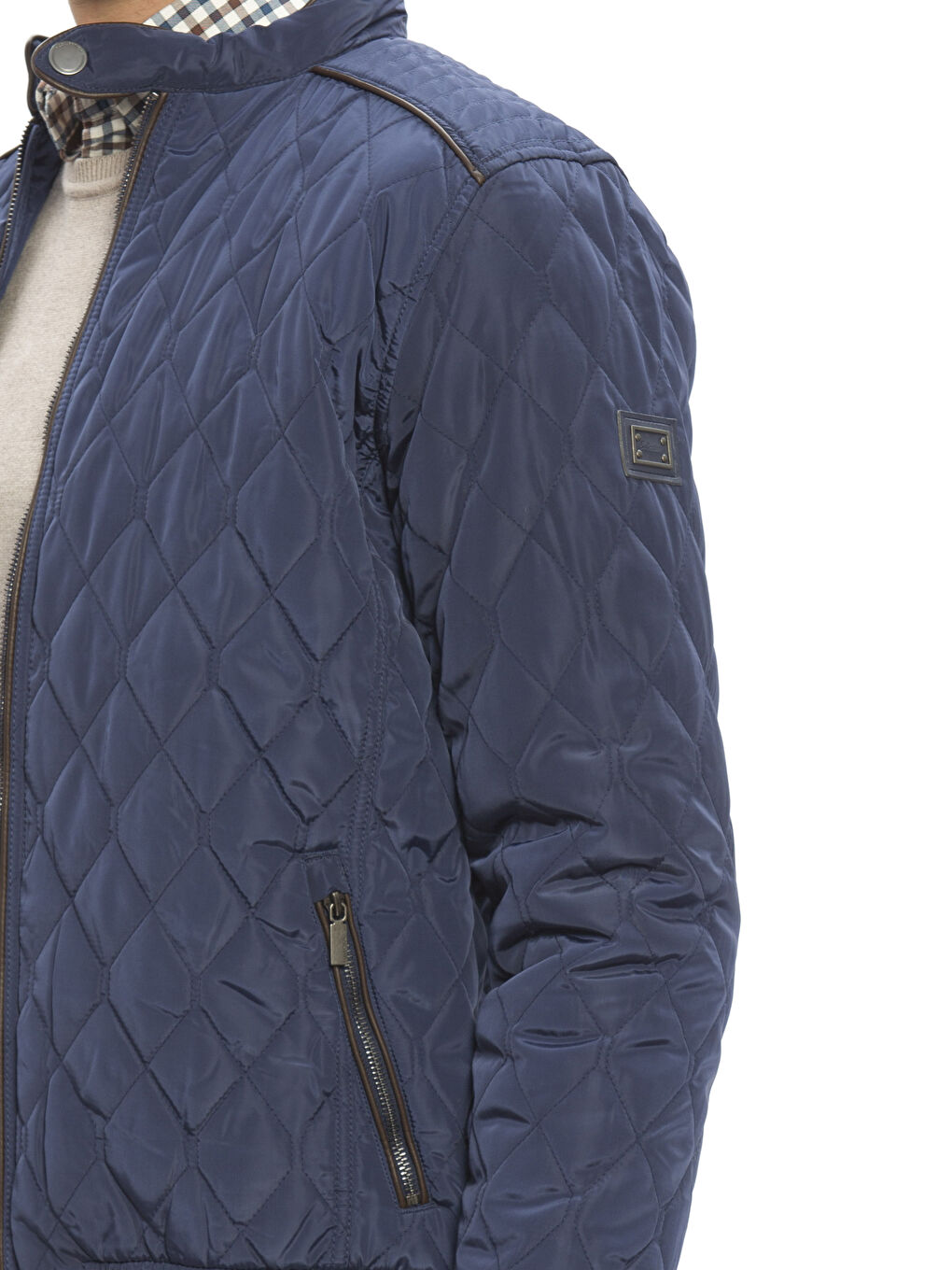 Mürekkep Mavi Şişme Mont-4