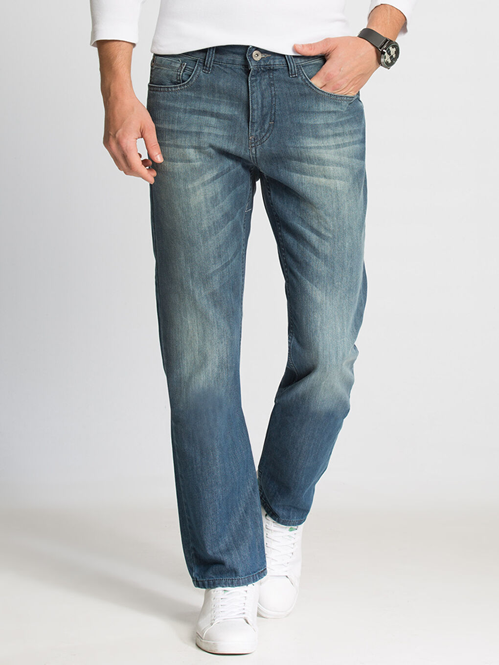 Orta İndigo Rodeo Jean Pantolon