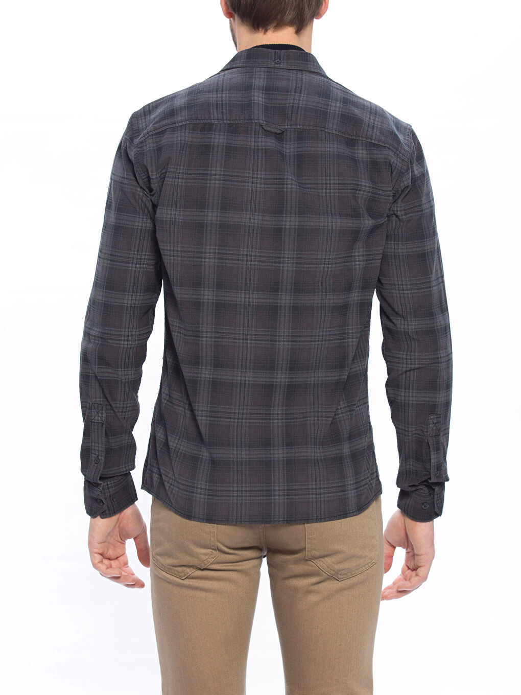 Мужчины Черный Рубашка-1