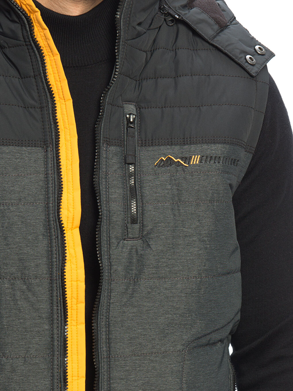 Man GREY Waistcoat-3