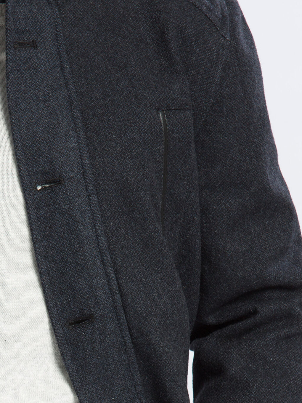 İndigo Melanj Kaşe Kaban-4