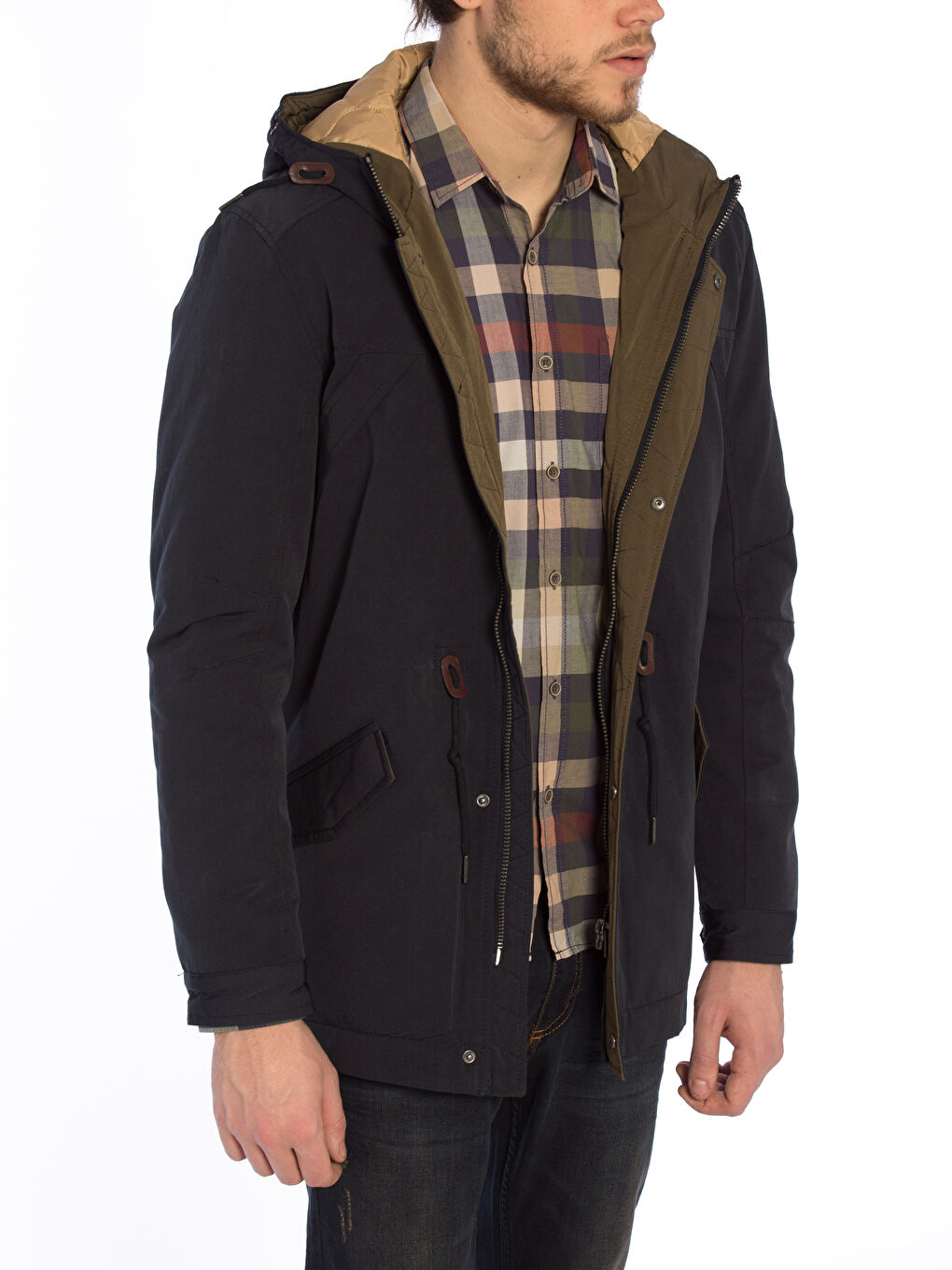 Siyah-Beyaz-Açık Pembe Mont