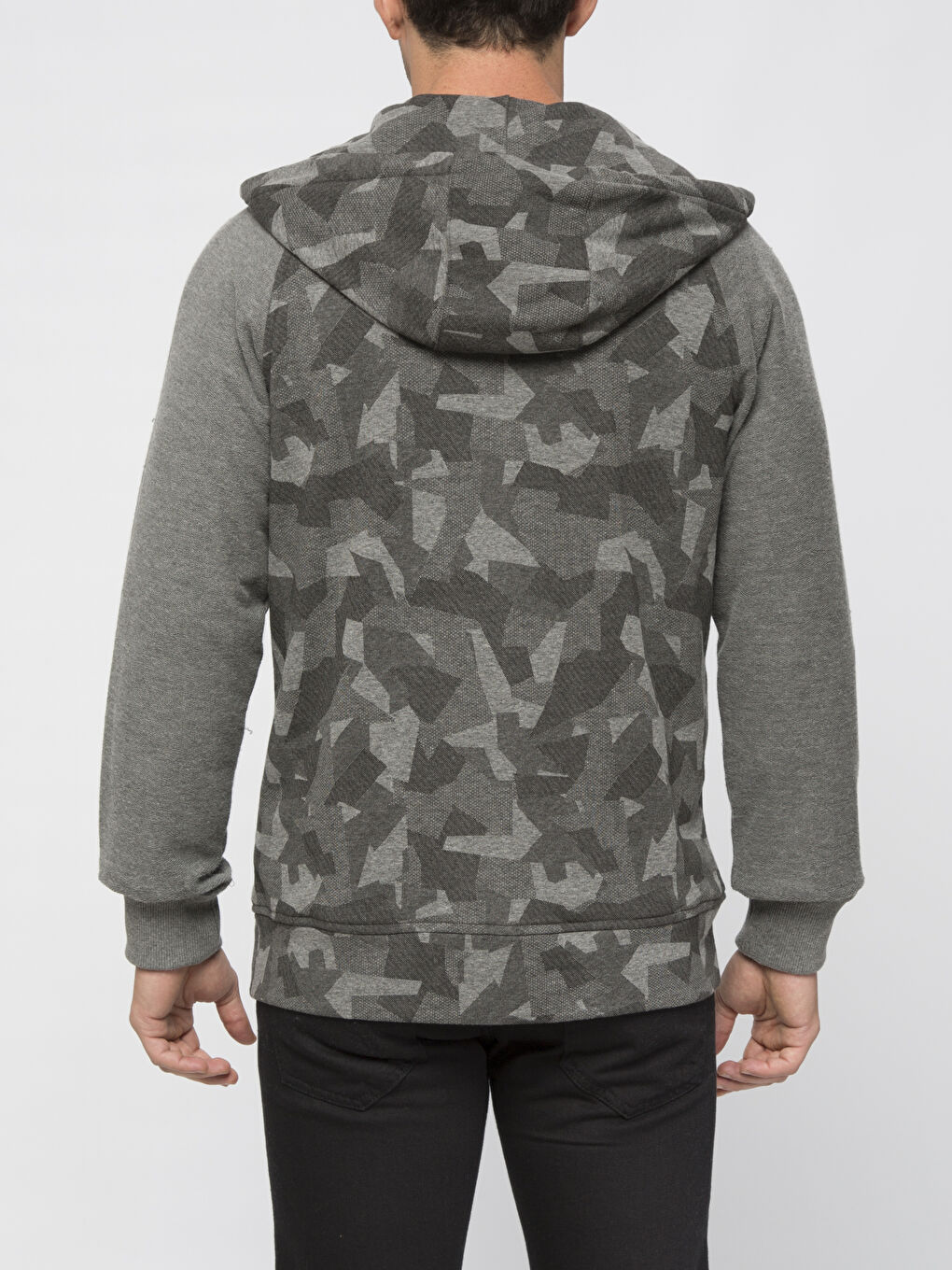 Man ANTHRACITE Zip-Up Sweatshirt-1