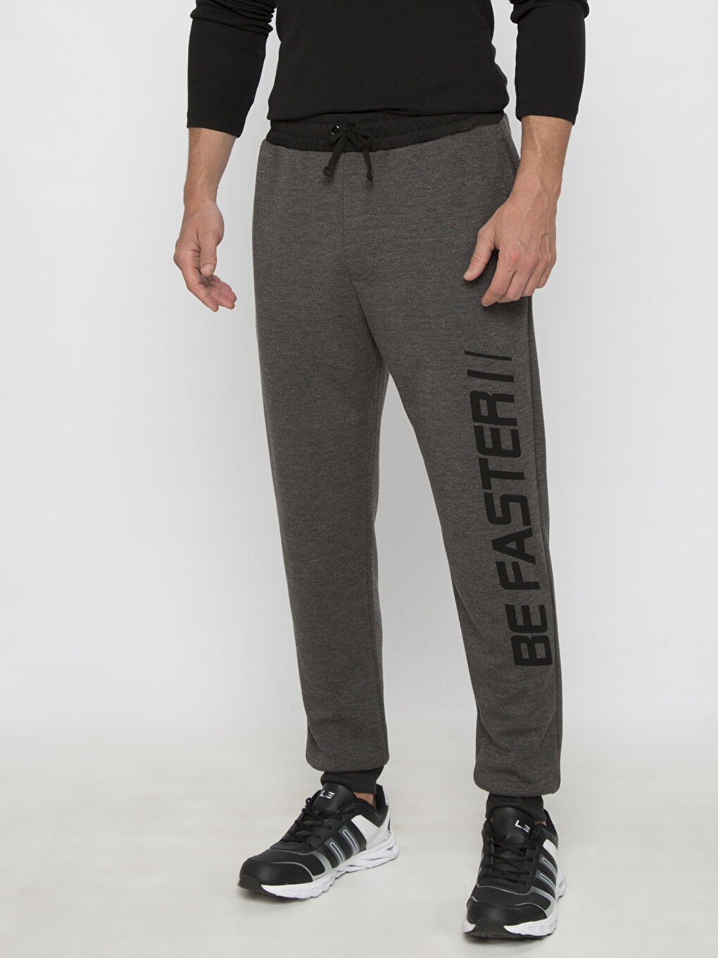 Antrasit Melanj Eşofman Altı