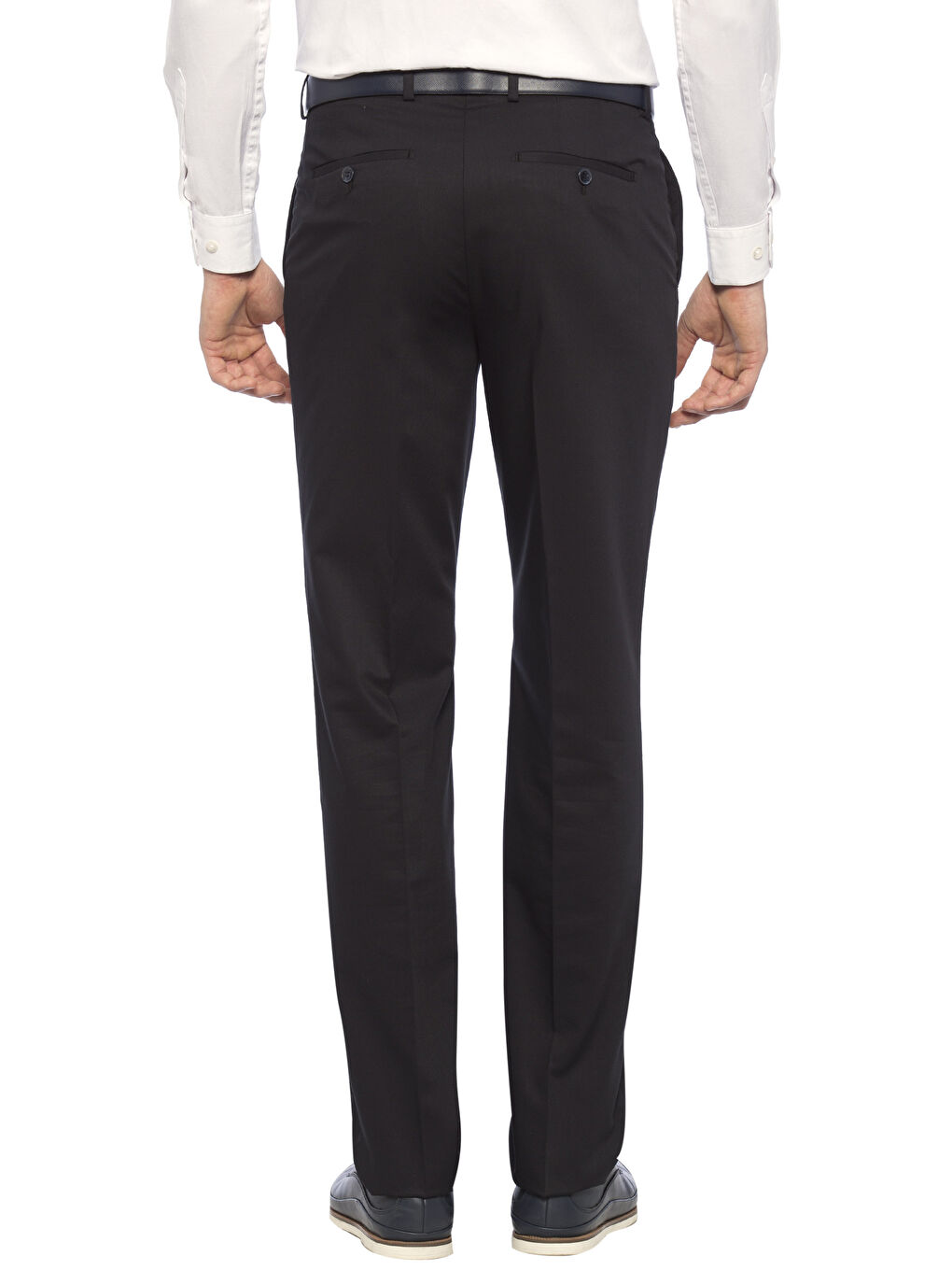 Koyu Lacivert Kumaş Pantolon-1