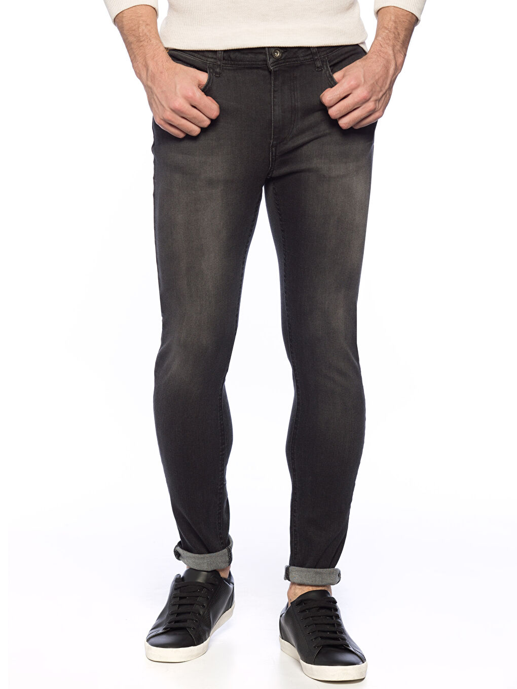 Siyah  Rodeo Jean Pantolon