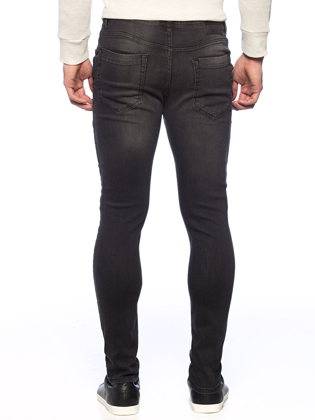 Siyah  Rodeo Jean Pantolon-1