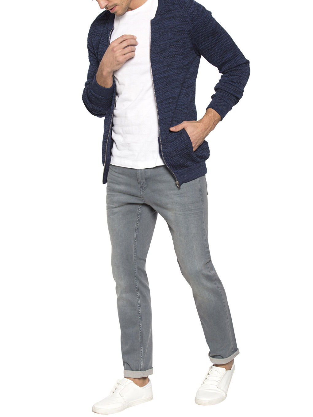 Lacivert Lacıvert Hırka-2