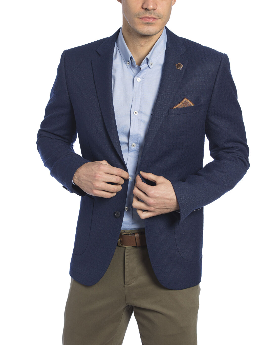 Siyah-Lacivert-Kırmızı Blazer Ceket