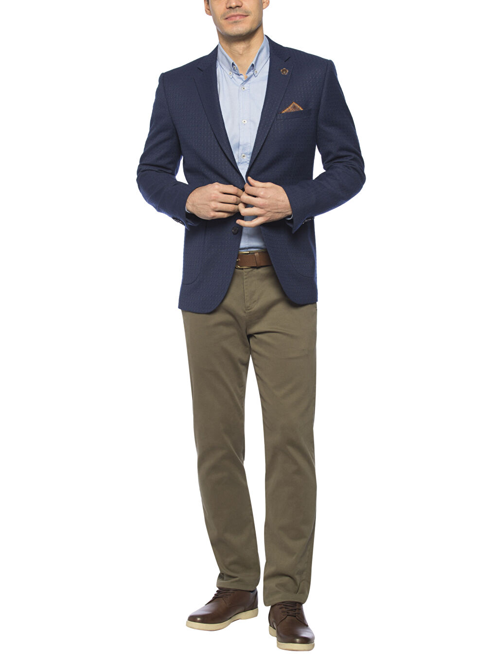 Siyah-Lacivert-Kırmızı Blazer Ceket-2