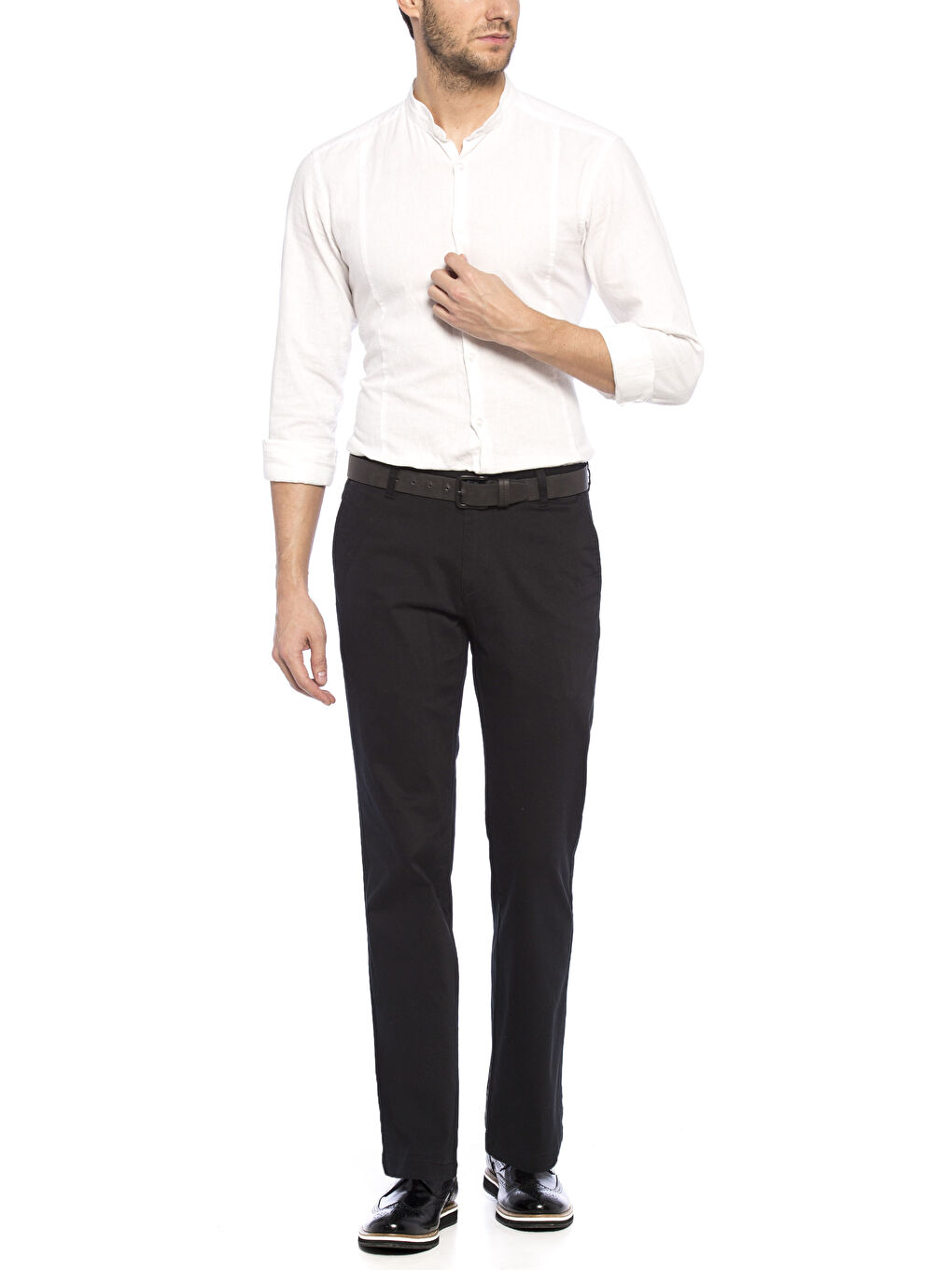 Siyah Chino Pantolon-2