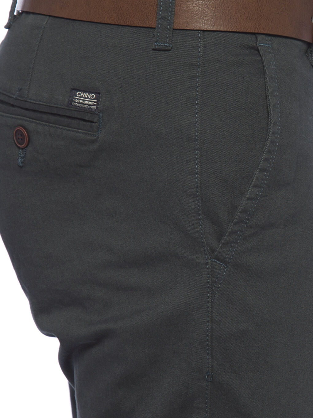 Koyu Yeşil Chino Pantolon-3