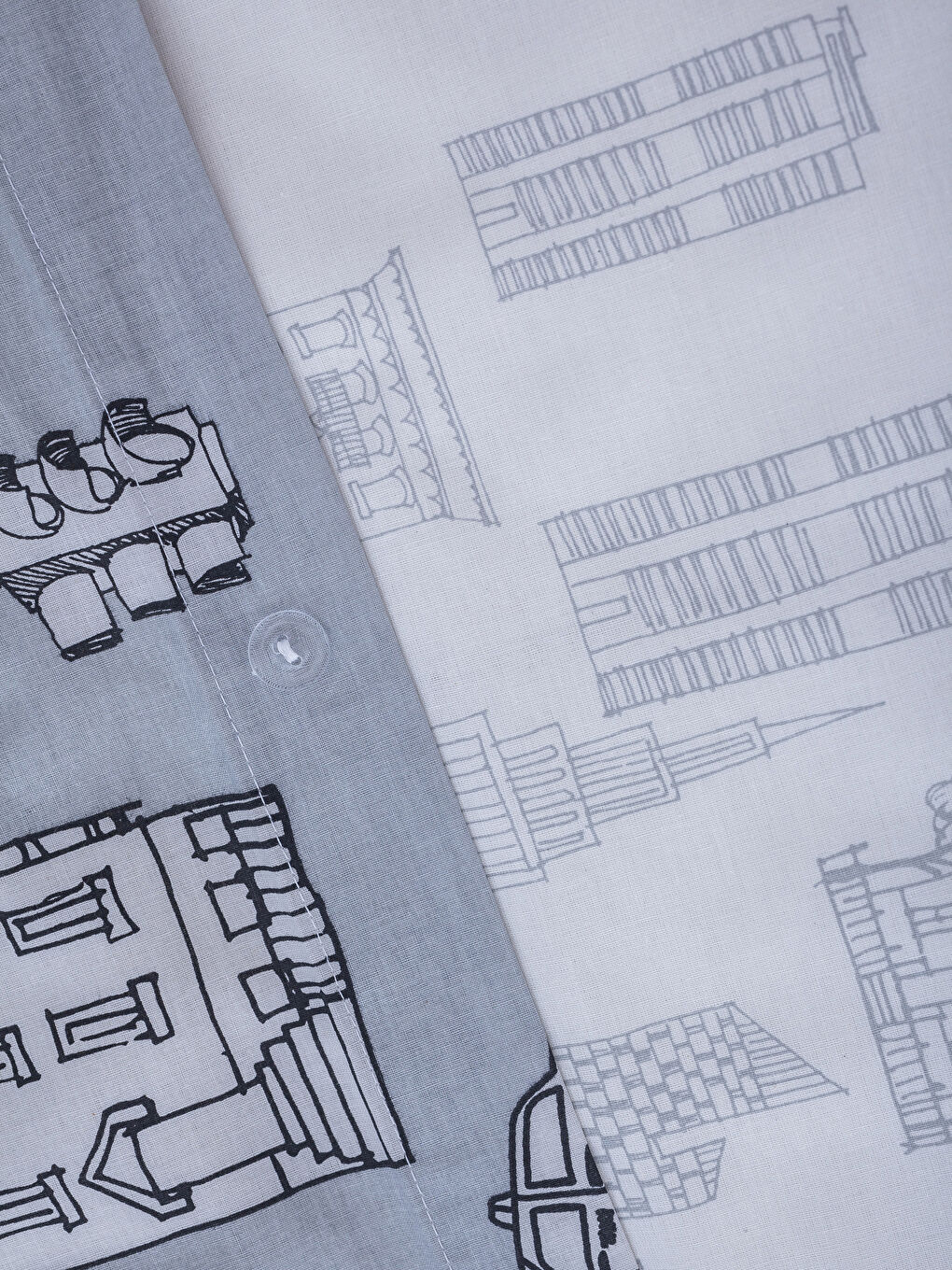 Gri Baskılı Çocuk Nevresim Takımı-3