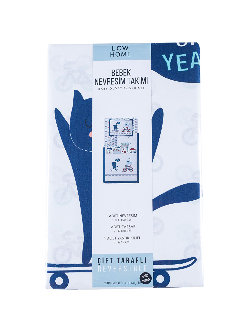 WHITE Baby's Duvet Cover Full Set-6